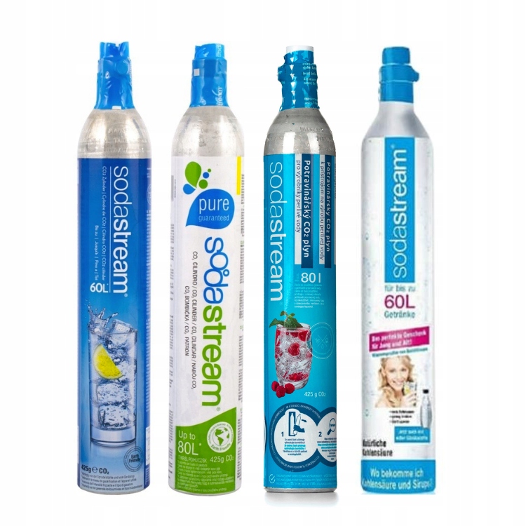 Nabój CO2 do Sodastream Philips Brita Dafi używany - zawór dwukierunkowy Kod producenta 425 g.