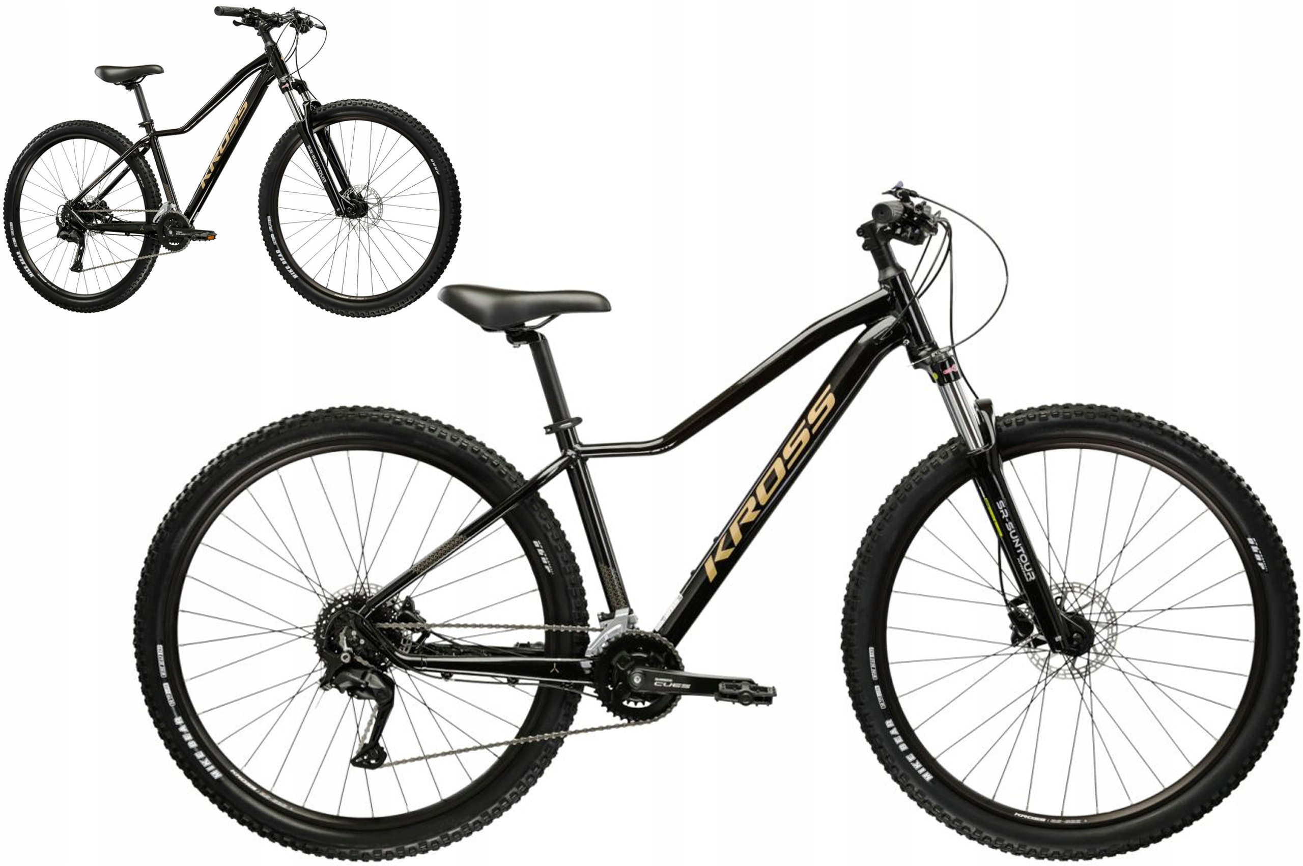 Rower 27,5" Mtb Kross Lea 5.0 rama Xs 14" czarny złoty R26