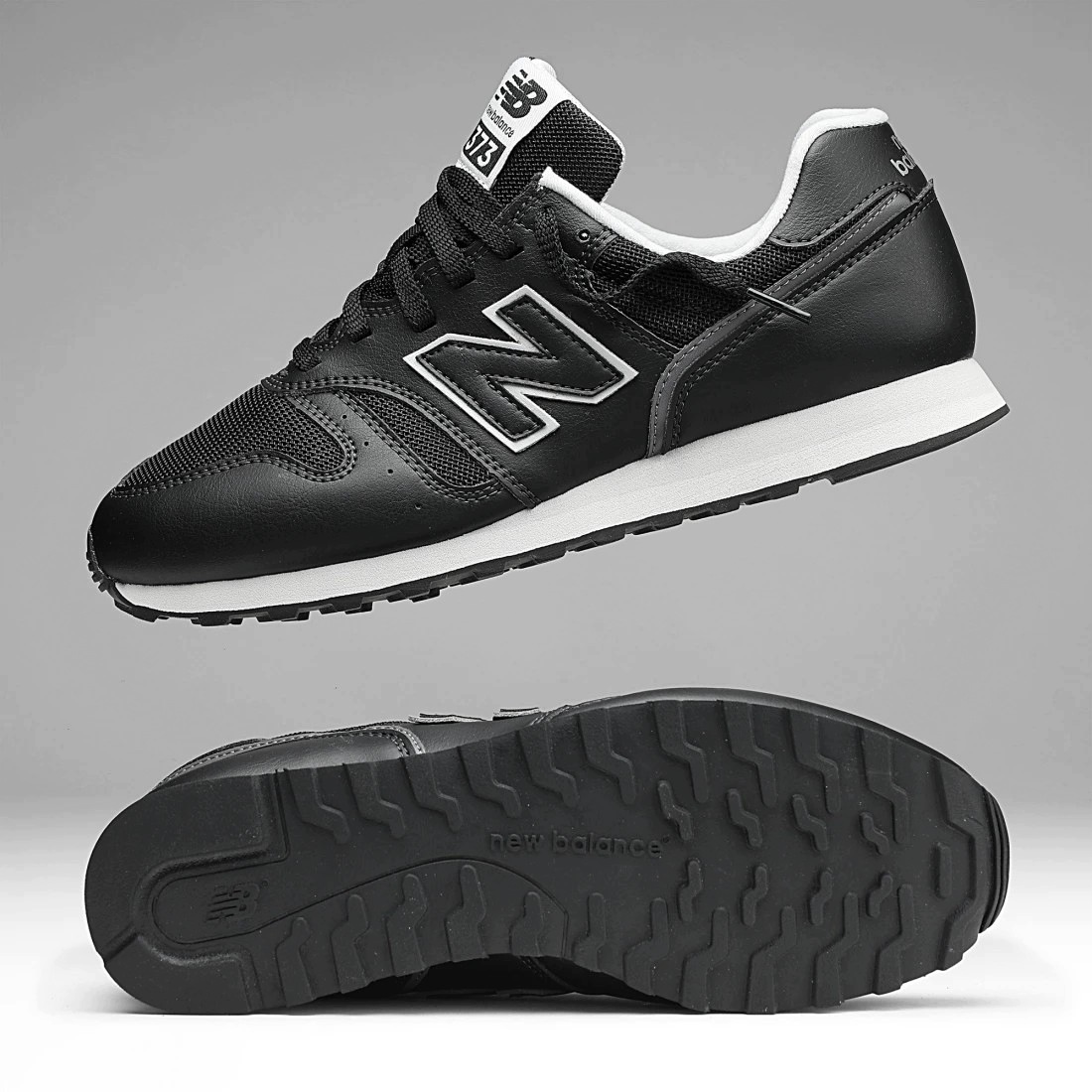 Pánské boty New Balance 373 sportovní černé kožené 44,5