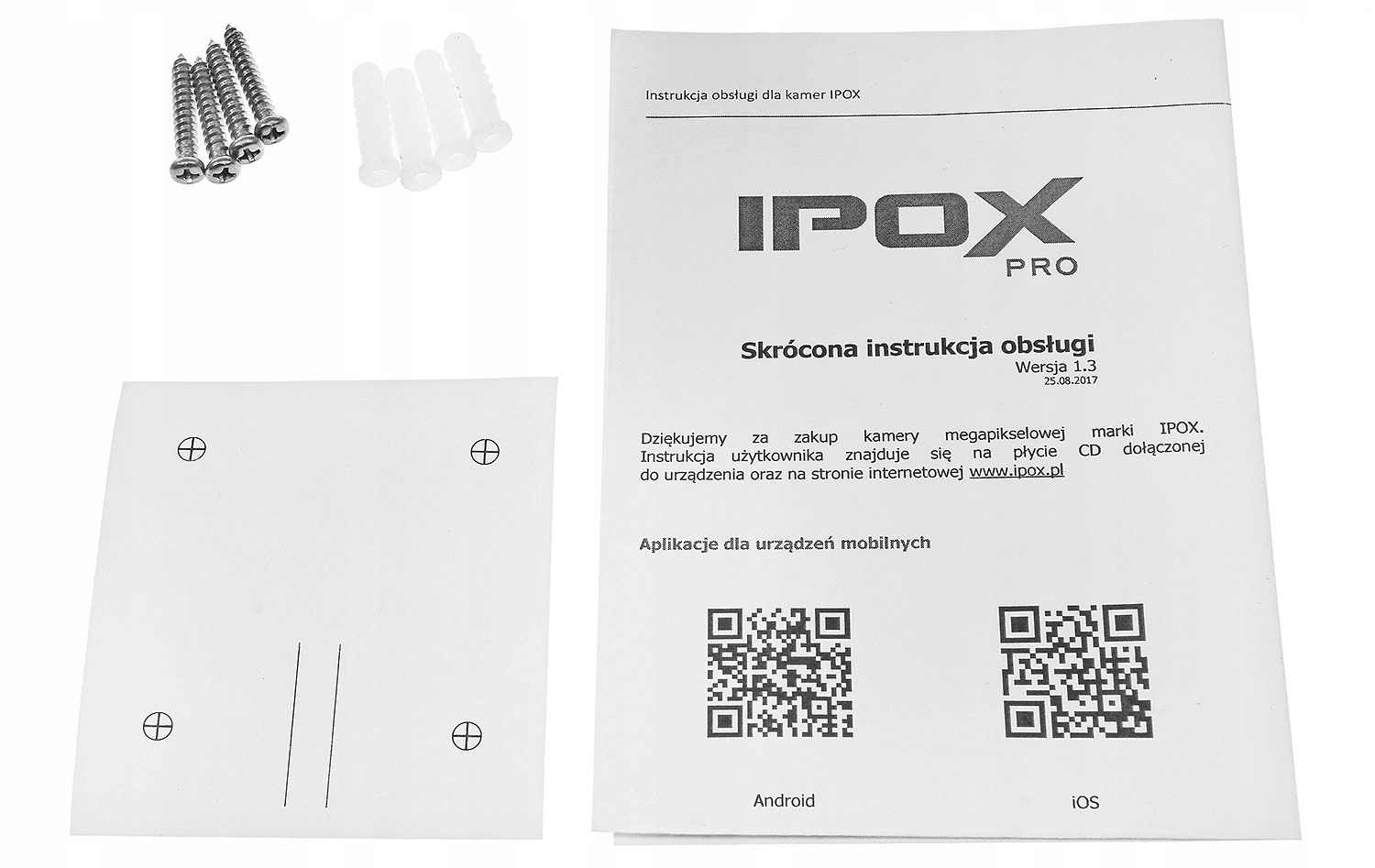 KOLOROWA KAMERA IP IPOX 5MP PX-TIC5028WL LIGHT EXP Typ kamery czarno-biała kolorowa