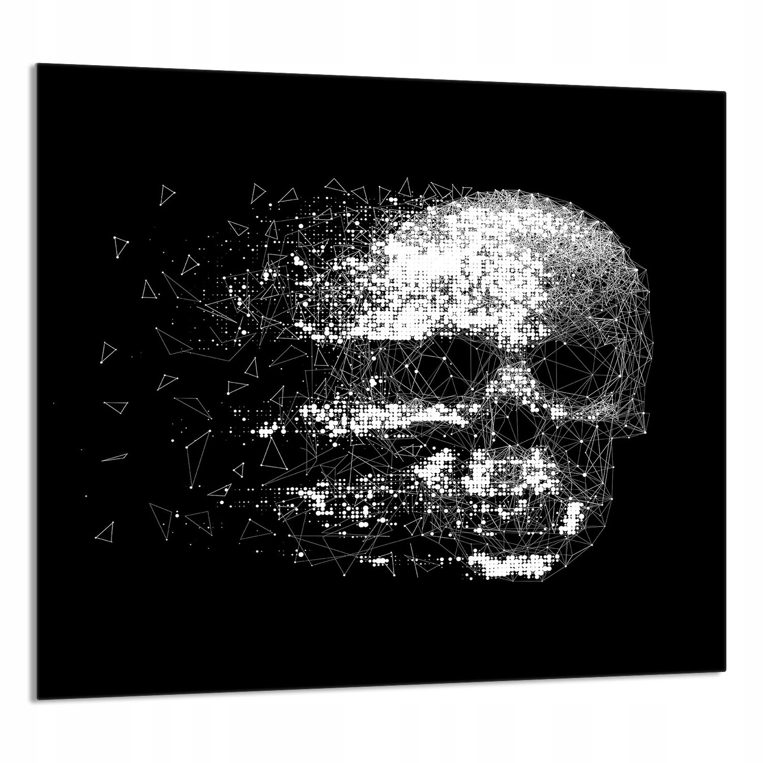 Skleněný Panel Do Kuchyně 65x60 Lebka Tvrzené Sklo