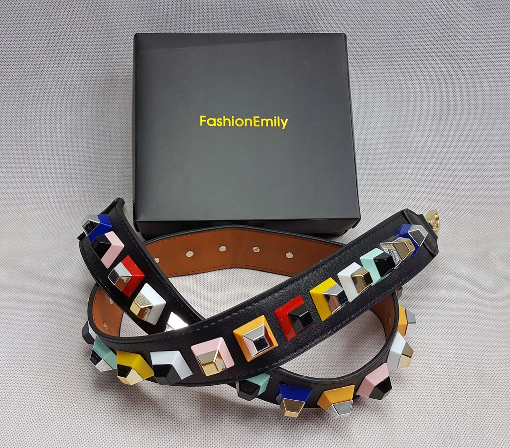 AZTECKI KOLOROWY PASEK DO TOREBKI PIRAMIDY 3D BOHO Styl miejski