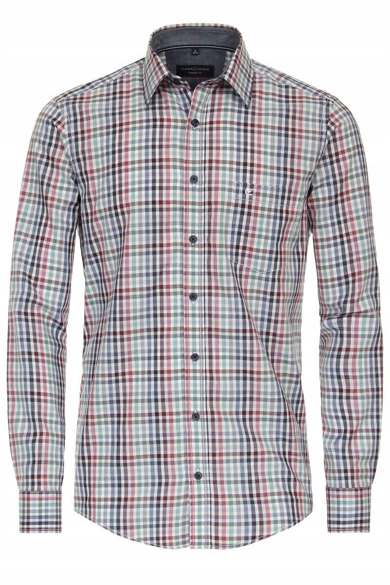 Casa Moda Velká Kostkovaná Košile Velké Velikosti 4XL