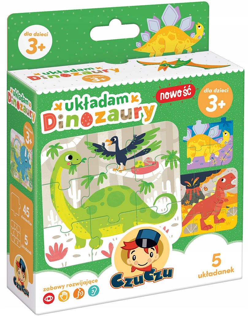 

Czuczu Układam Dinozaury Puzzle Dla Dzieci 3+
