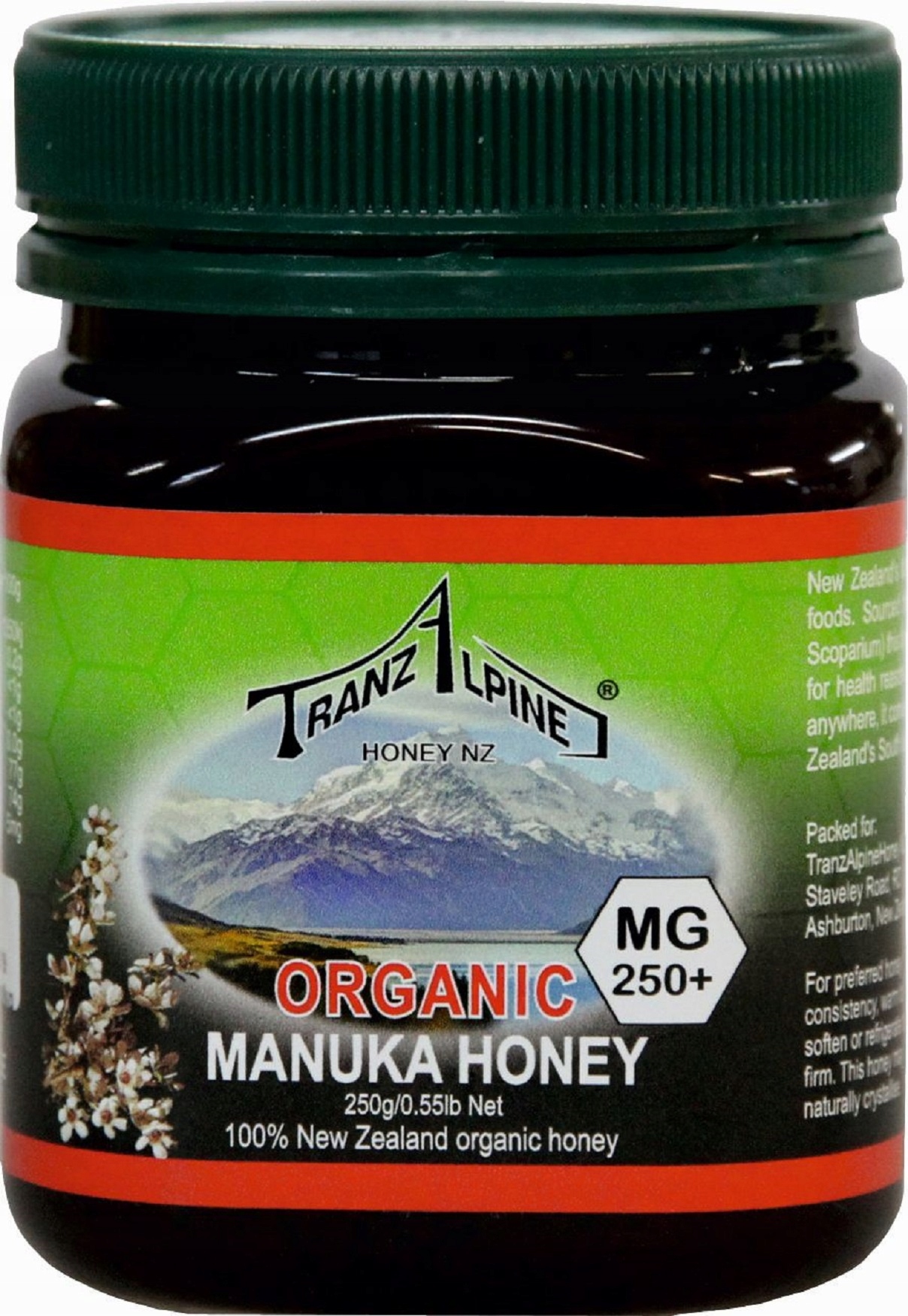 Levně Med Manuka Mgo 250+ Bio 250 g Tranzalpine