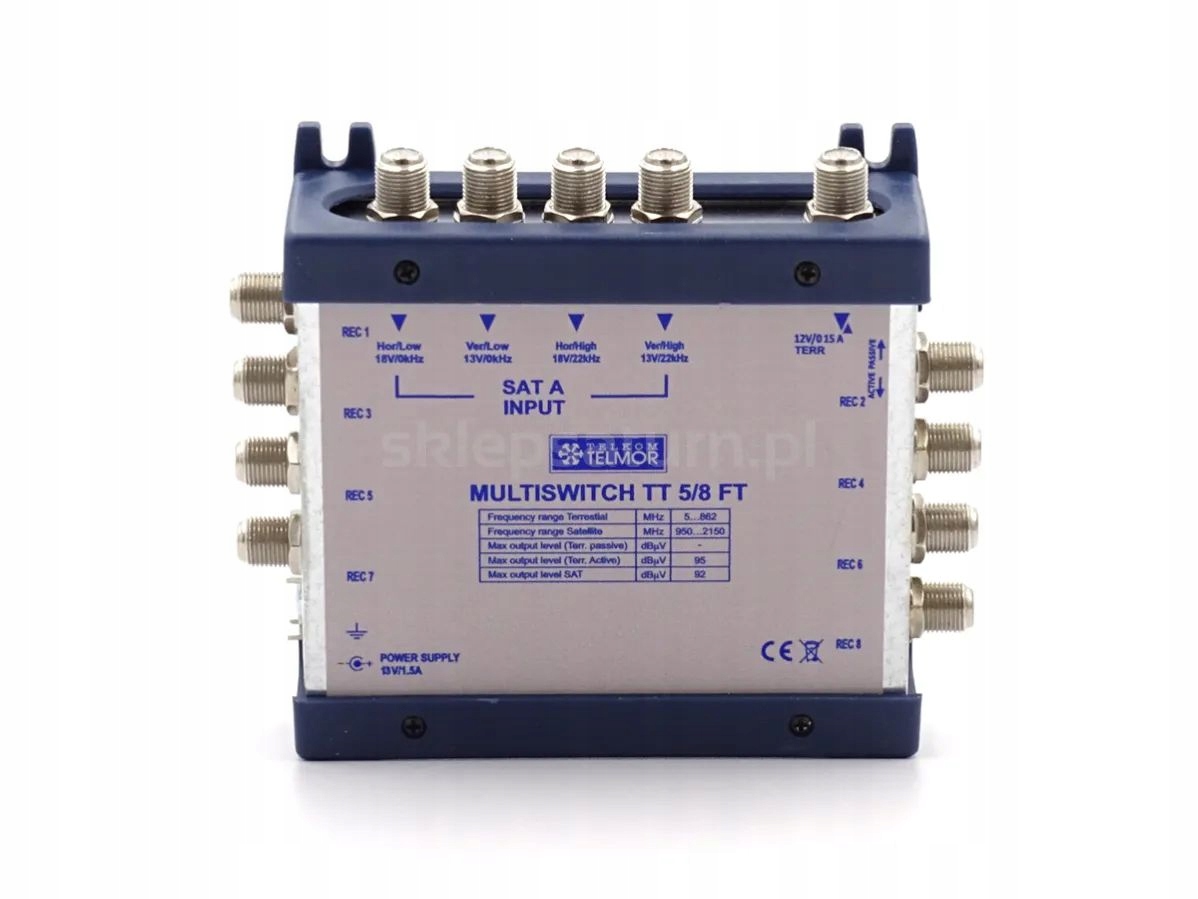 Multiswitch 5 / 8 Telkom Telmor TT5/8 FT ZOBACZ Kod producenta Q236-9100-032-11