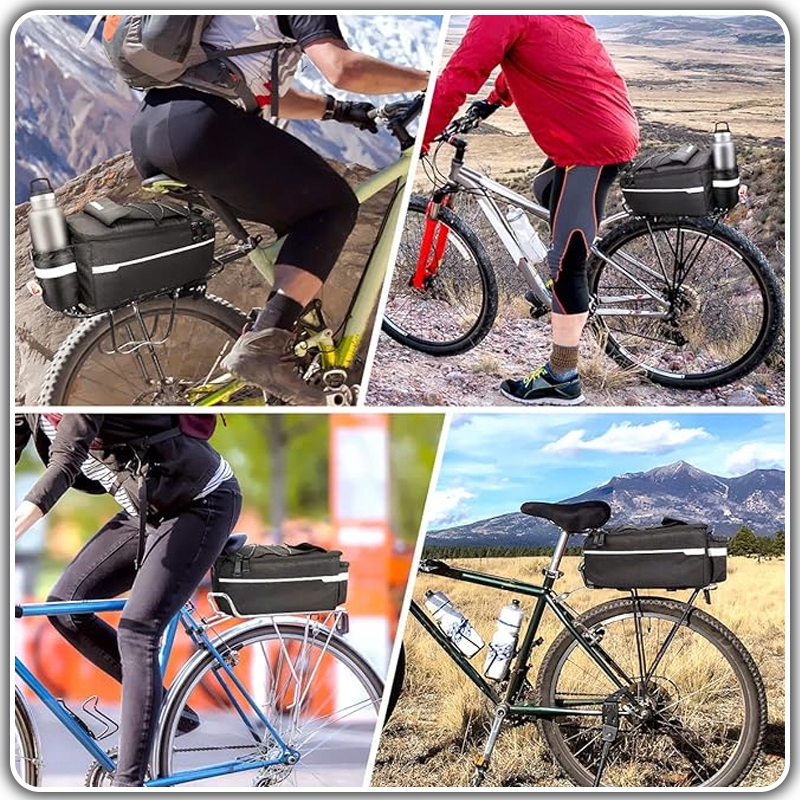 DUŻA TORBA NA BAGAŻNIK NA ROWER TERMICZNA SAKWA ROWEROWA ODBLASKOWA Kod producenta 202407