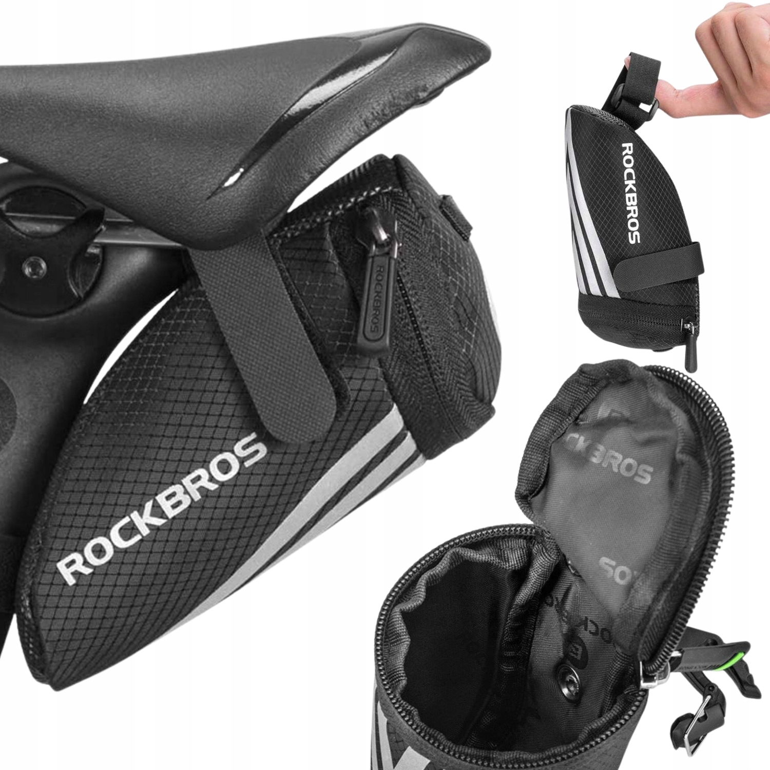 Sakwa Rowerowa Torba Rowerowa Pod Siodełko Wodoodporna Mała 200ML Rockbros