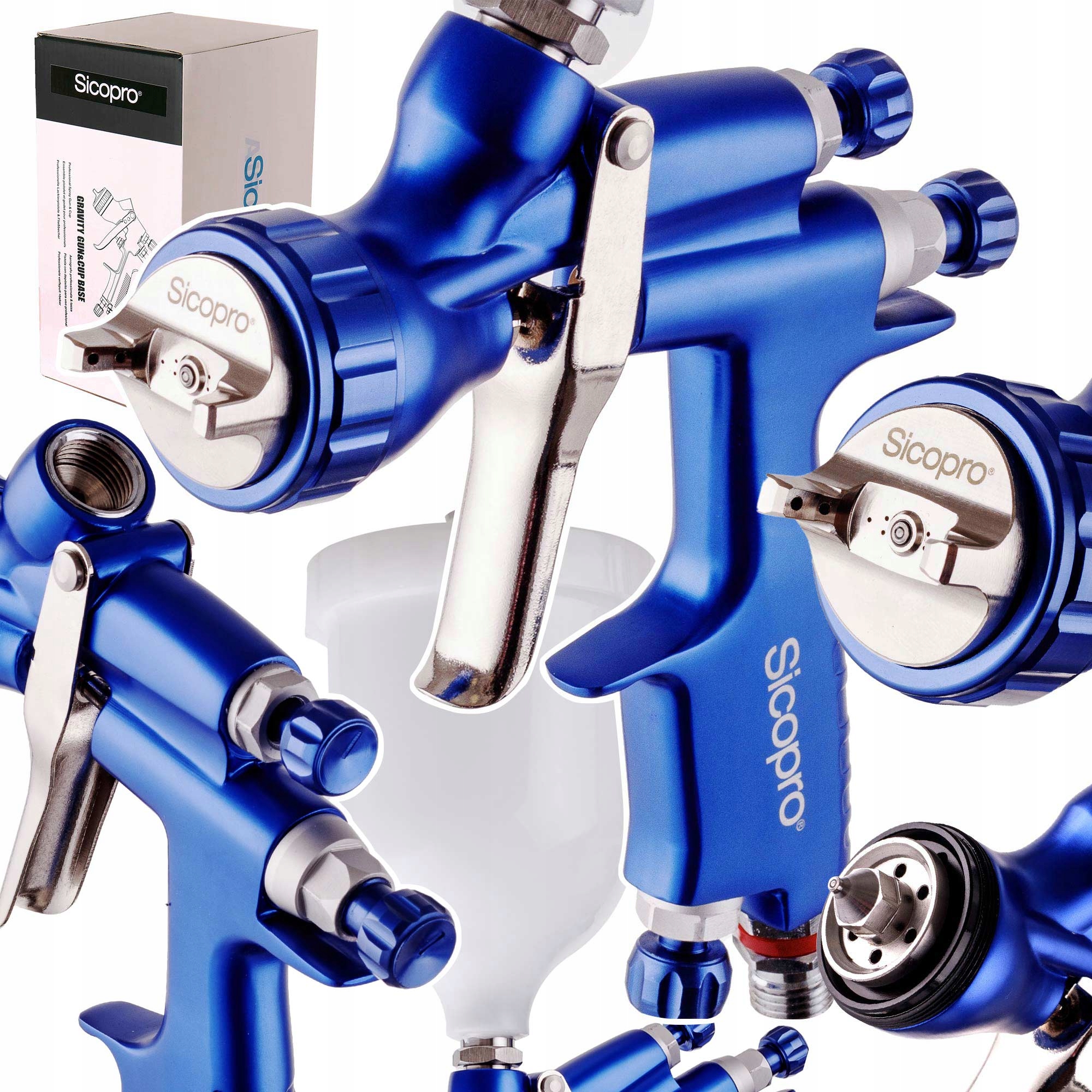 Profesionální Lakovací Pistole Hvlp 1.4 MM 600 ML Lakových Barev