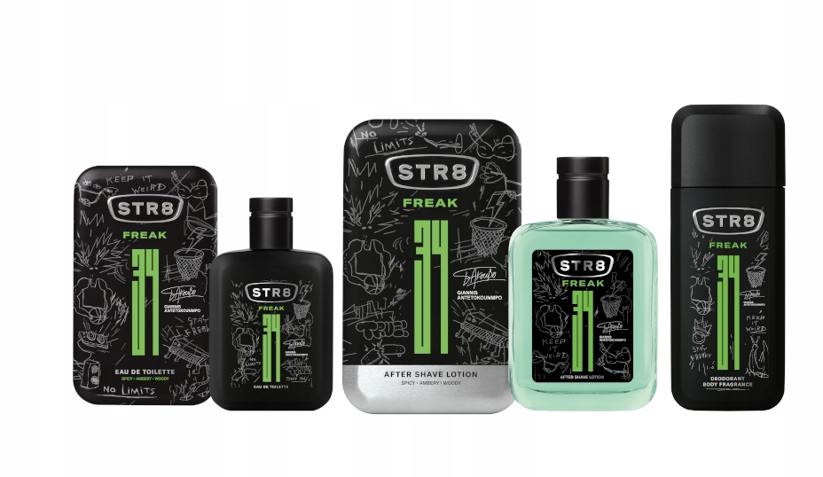 STR8 FREAK ZESTAW 3cz EDT 50ml+ ASL 100ml+ DNS 75ml