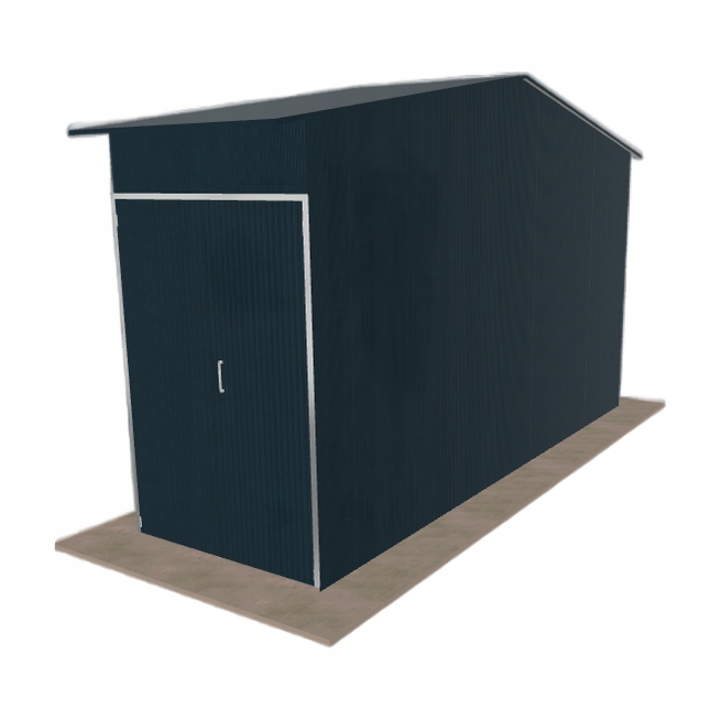 Ocelová hala 2x6.5 m se dvěma sloupky Grafit Vysoká