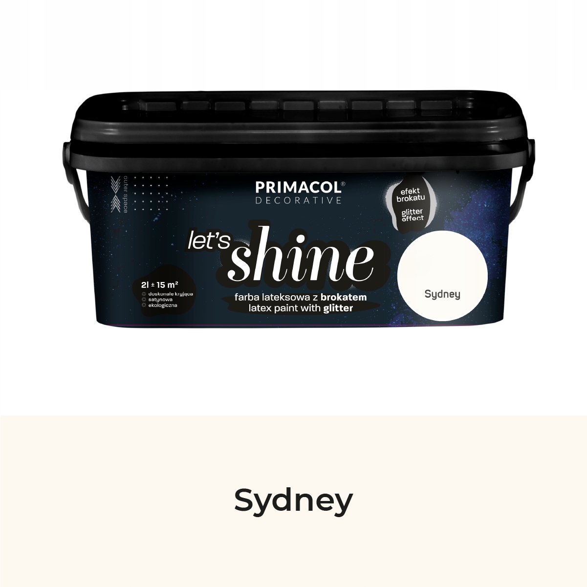 Primacol Let's Shine Barva Barva Se Třpytkami Sydney 2L Krémová