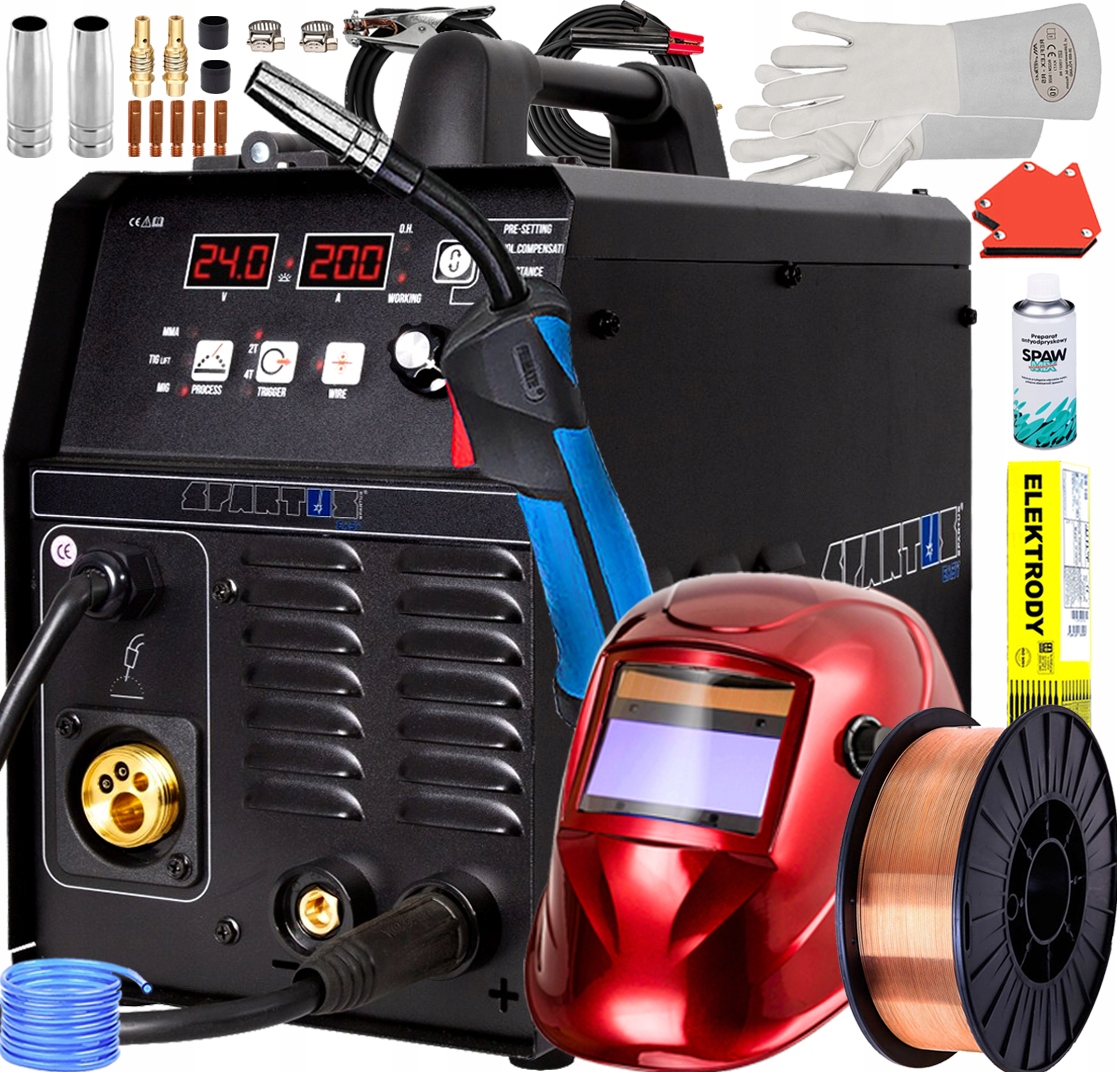 Svařovací Stroj Spartus Easymig 200 Synergie Mma Tig 4T