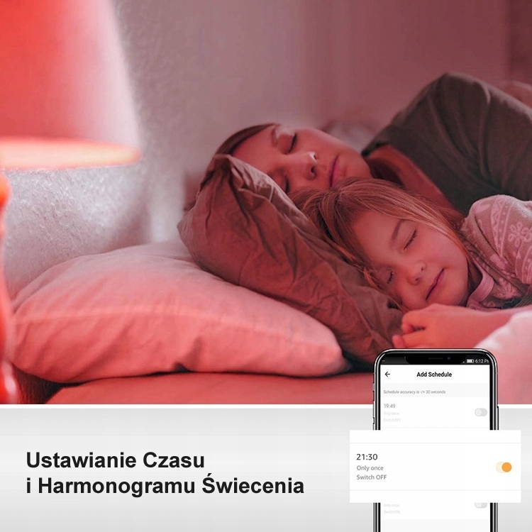 Smart Home Żarówka LED GU10 WiFi 5W TUYA RGB+W Moc 5 W