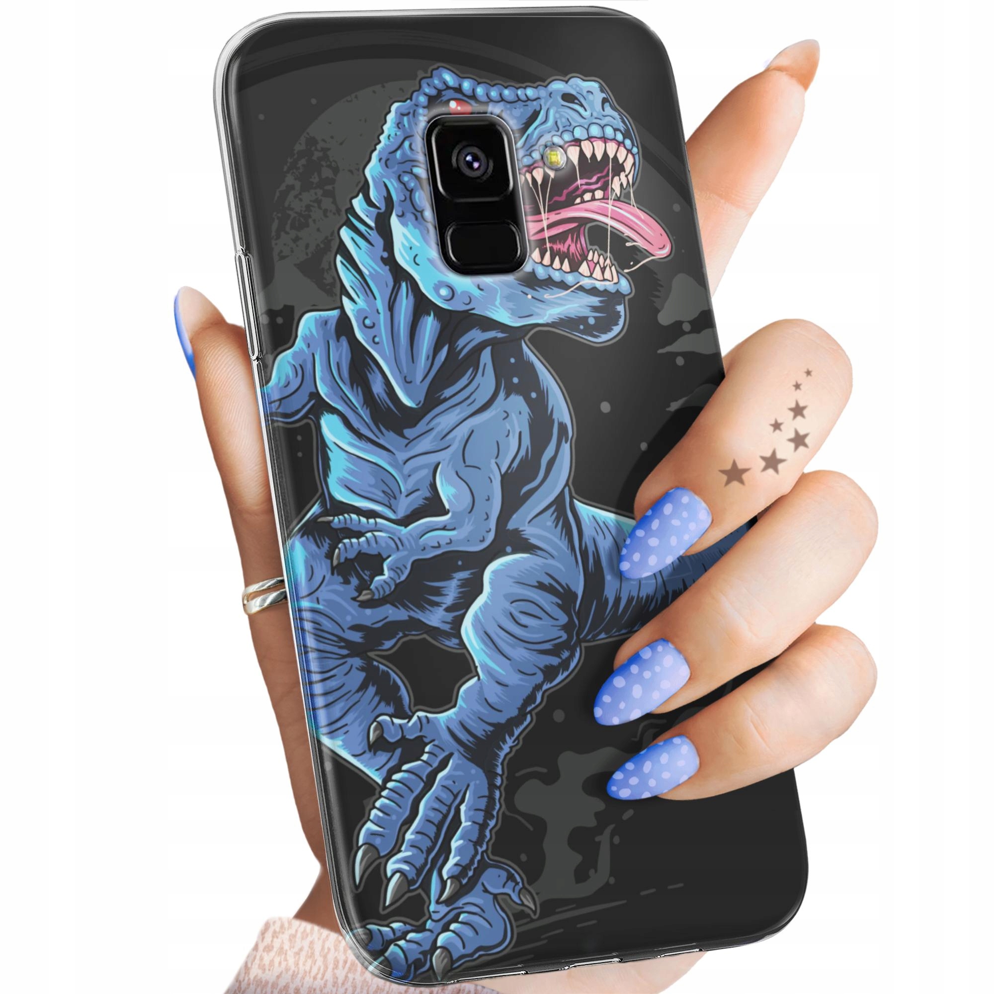 Etui Do Samsung Galaxy A5/A8 2018 Dinozaury Reptilia Prehistoryczne