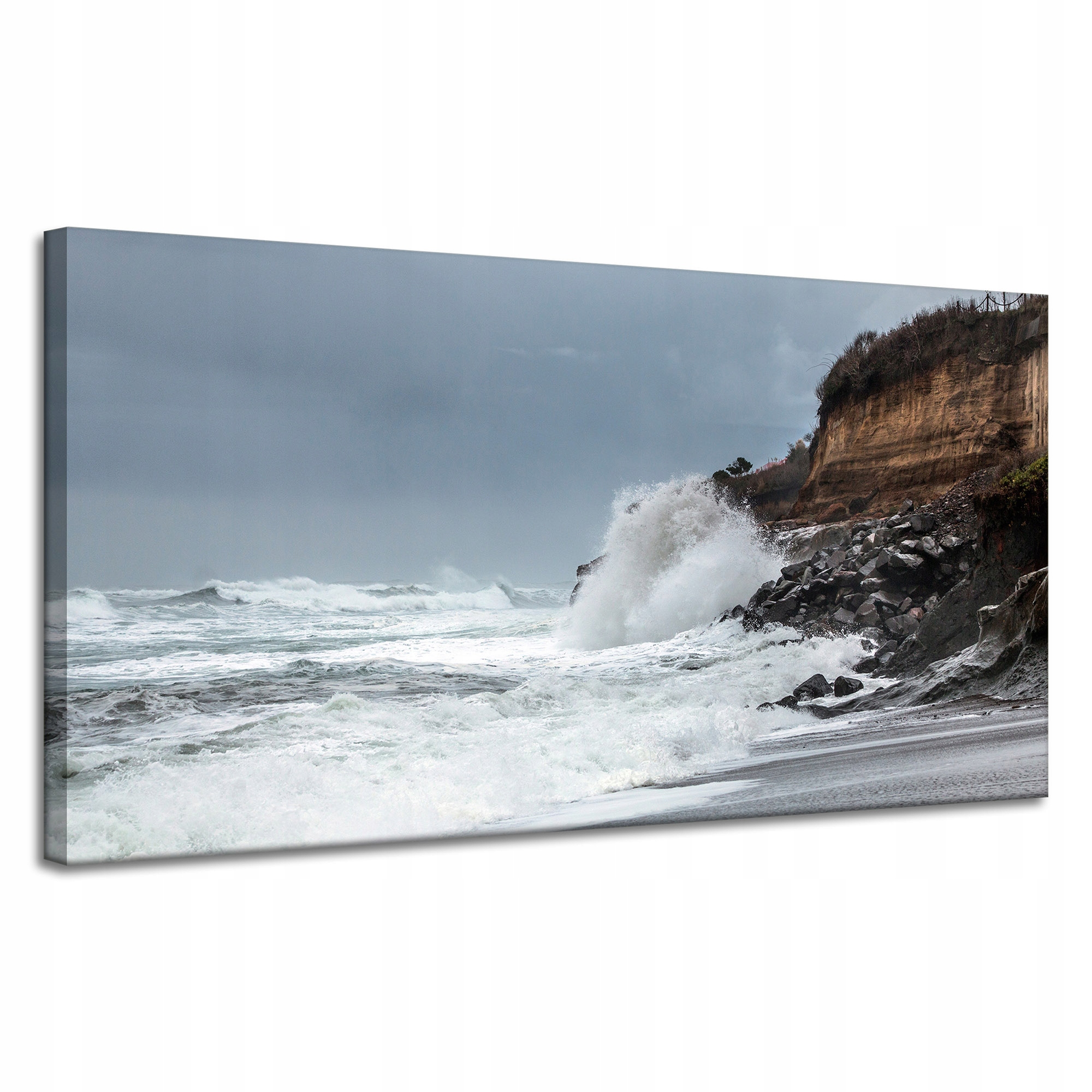 Obraz Canvas Příroda Vlna narážející o útes 120x60