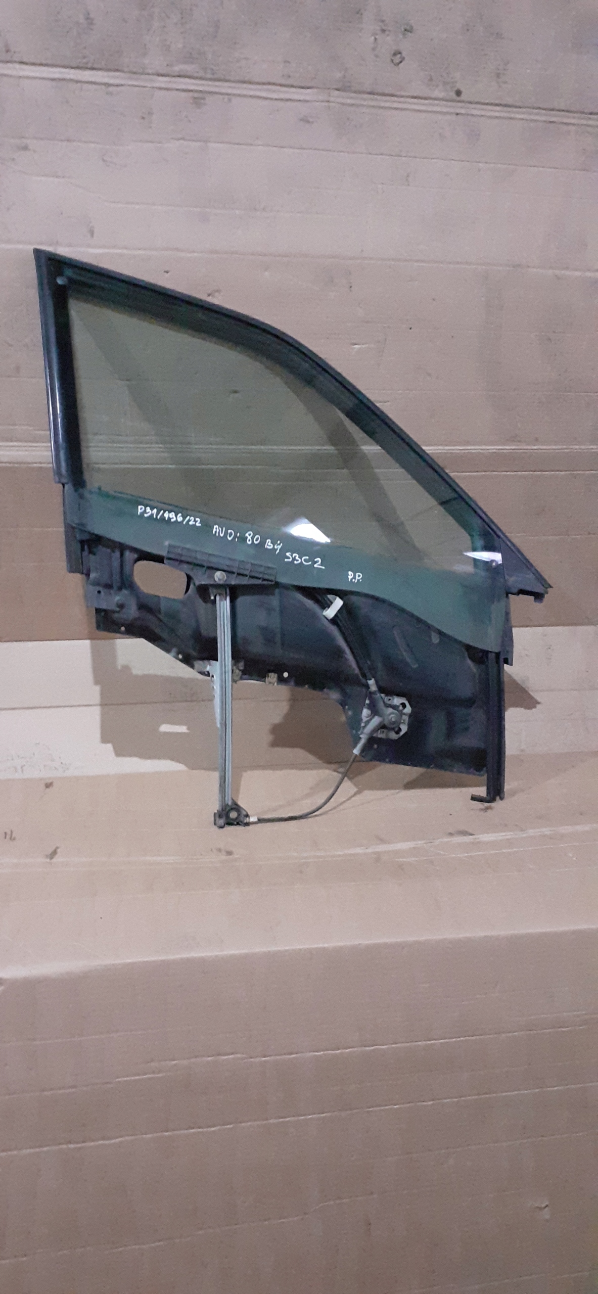 window regulator front right AUDI 80 B4 frame