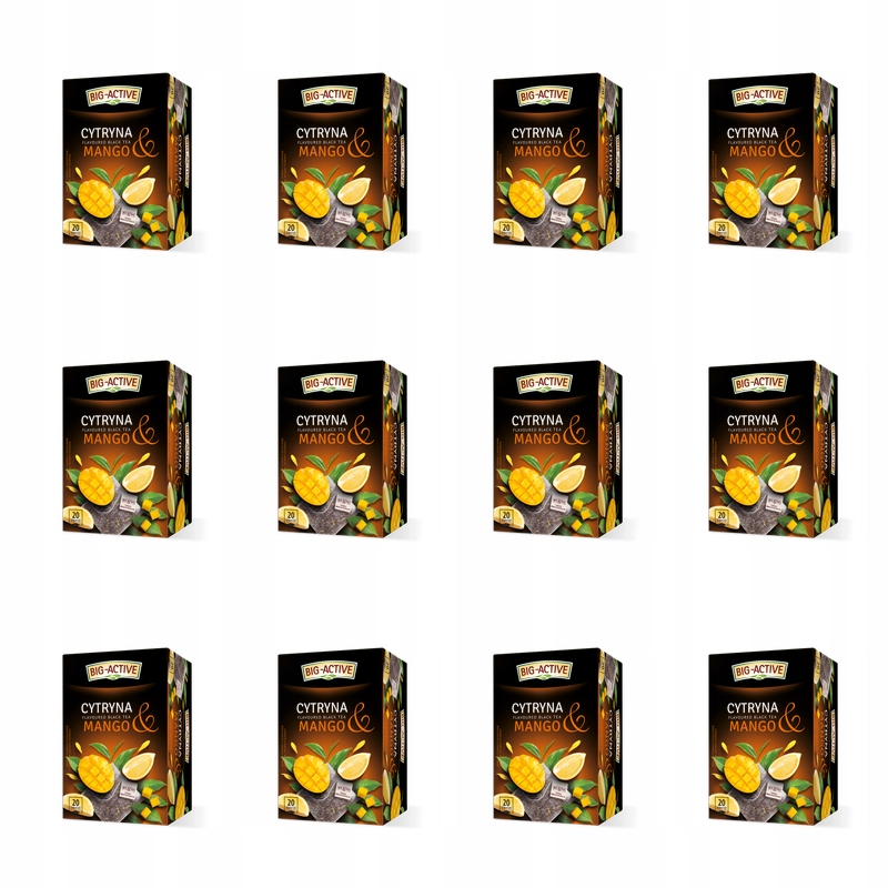 Big-Active Herbata Czarna Mango Cytryna X12
