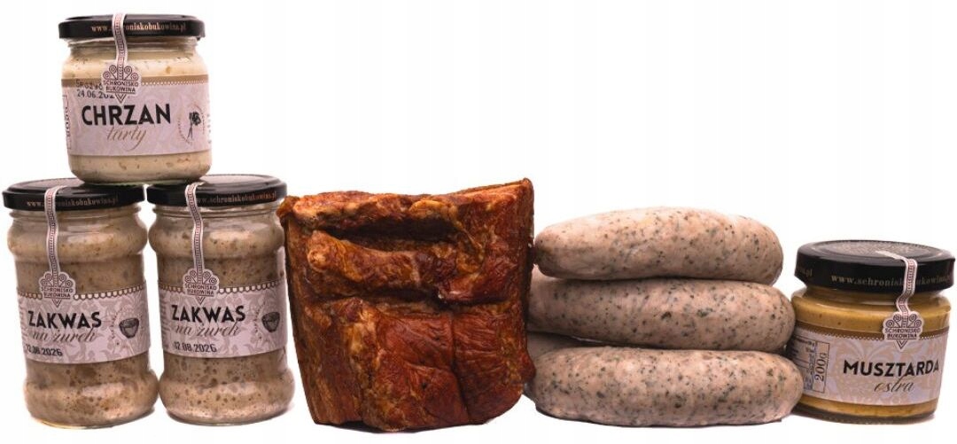 Žurek tradiční Velikonoční Schronisko Bukowina klobása kvásek křen