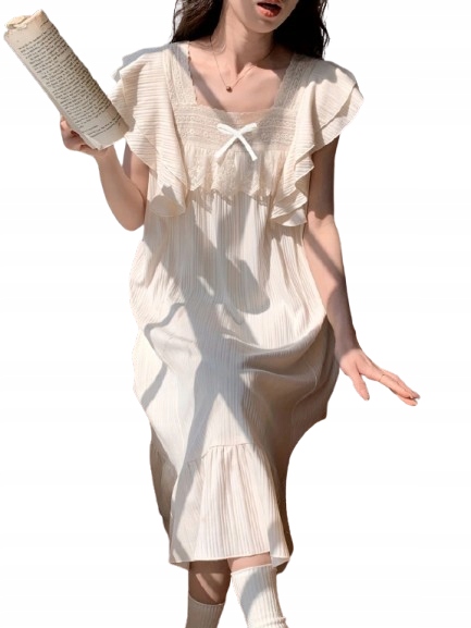 Elegantní Košile Noční Krajka Mašlička Dívčí Volánky V XL Stylu