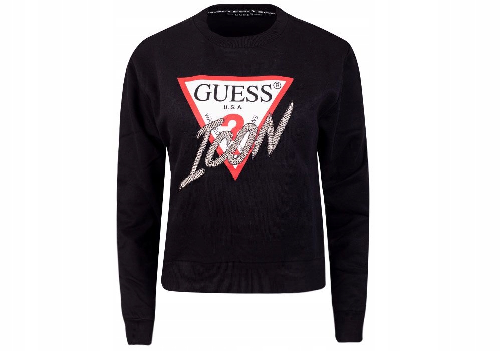 

Guess Bluza Damska Icon Fleece Black r. L