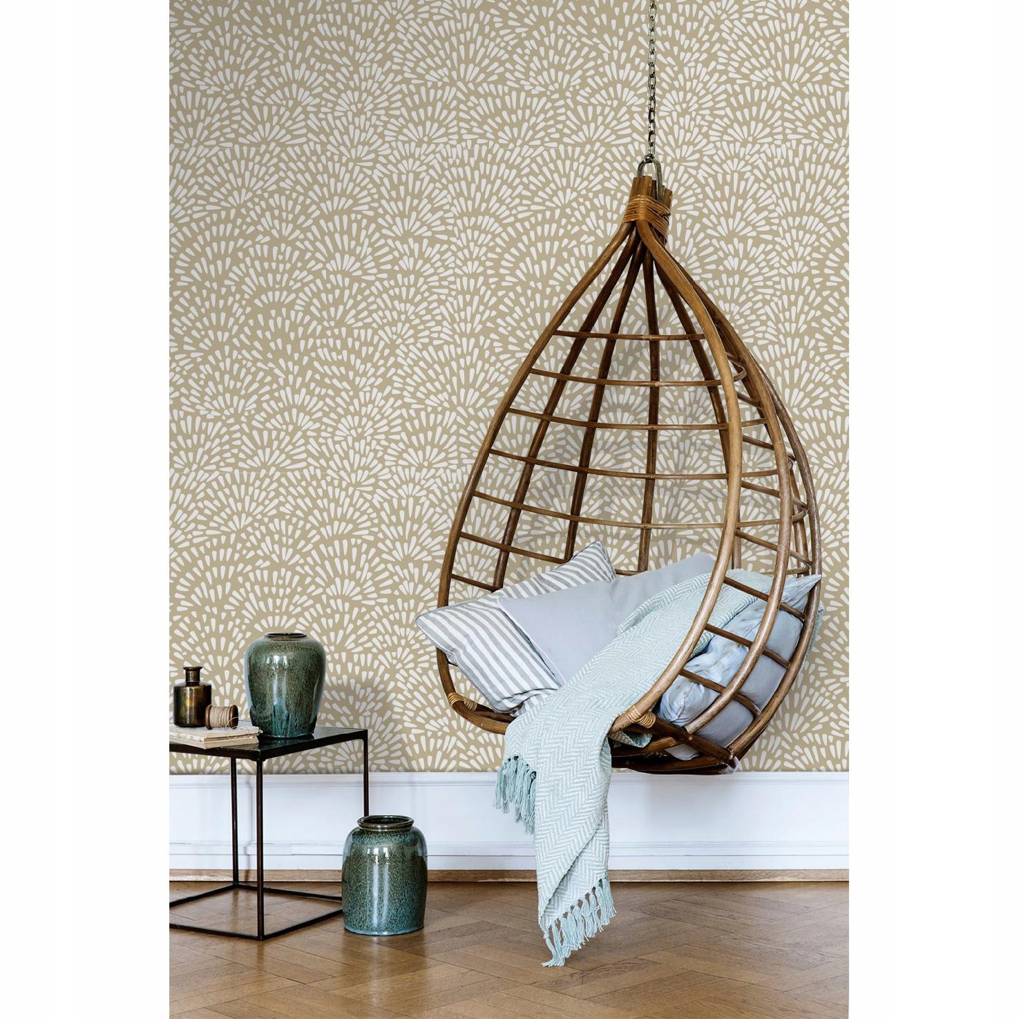 

Flizelinowa tapeta Beżowe łzy boho 254x184 + klej