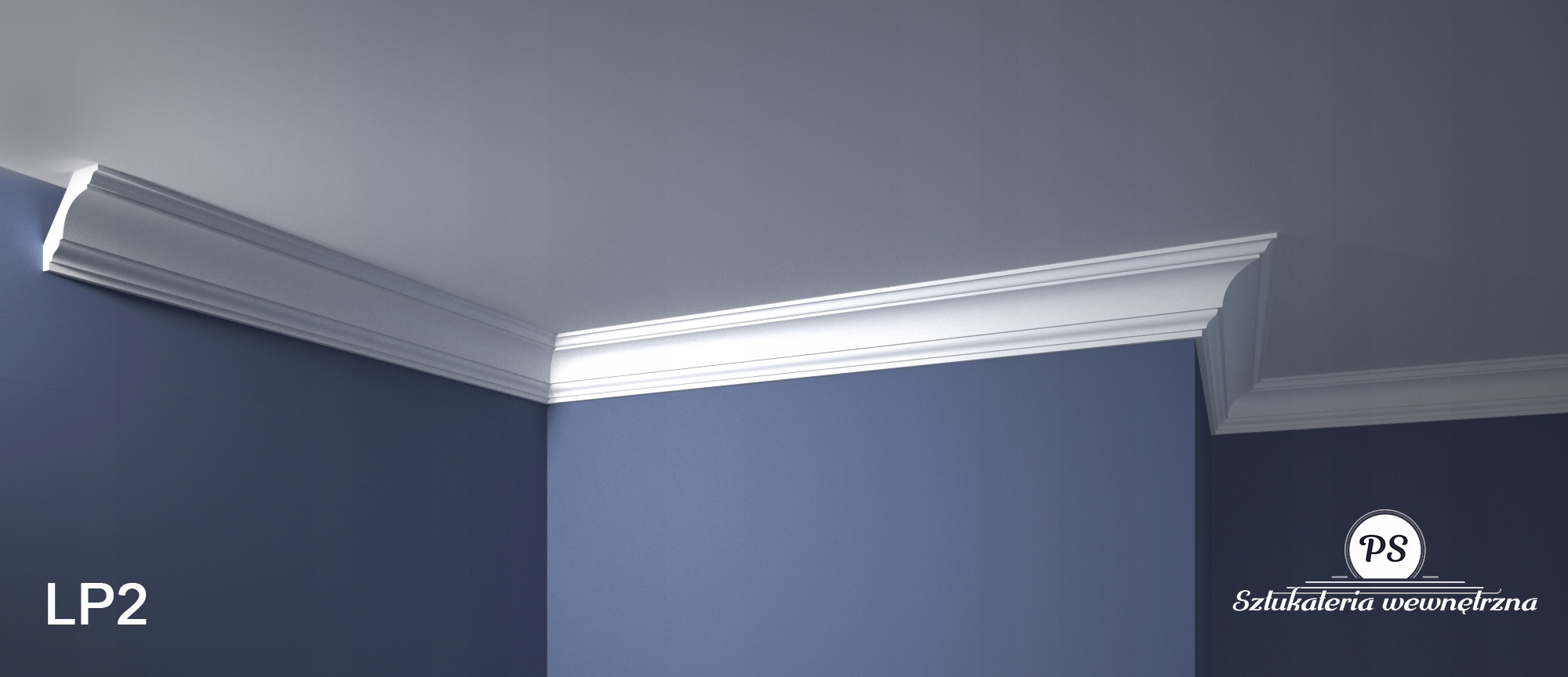 Listwa przysufitowa faseta gzyms 10x10cm xps Długość 1 m