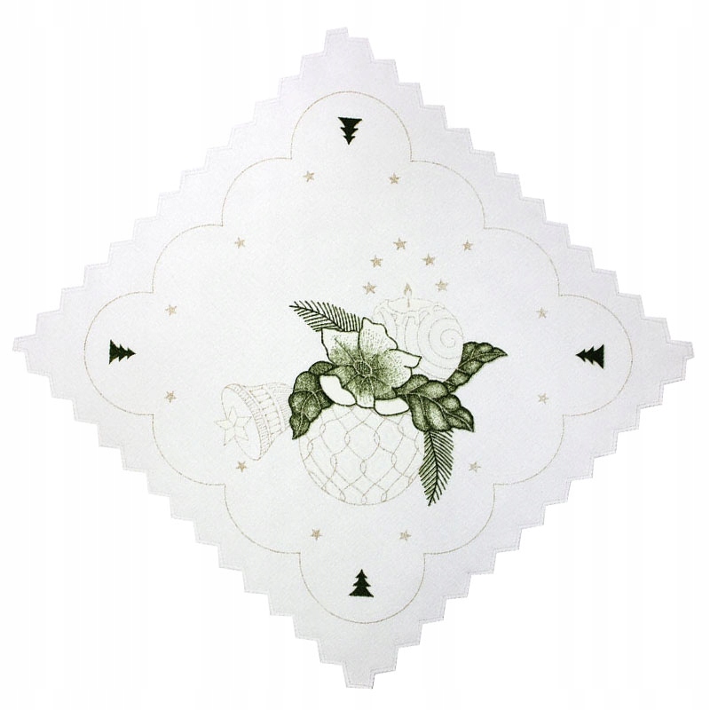 

Serwetka w kwiaty 30x30 cm świąteczny wzór