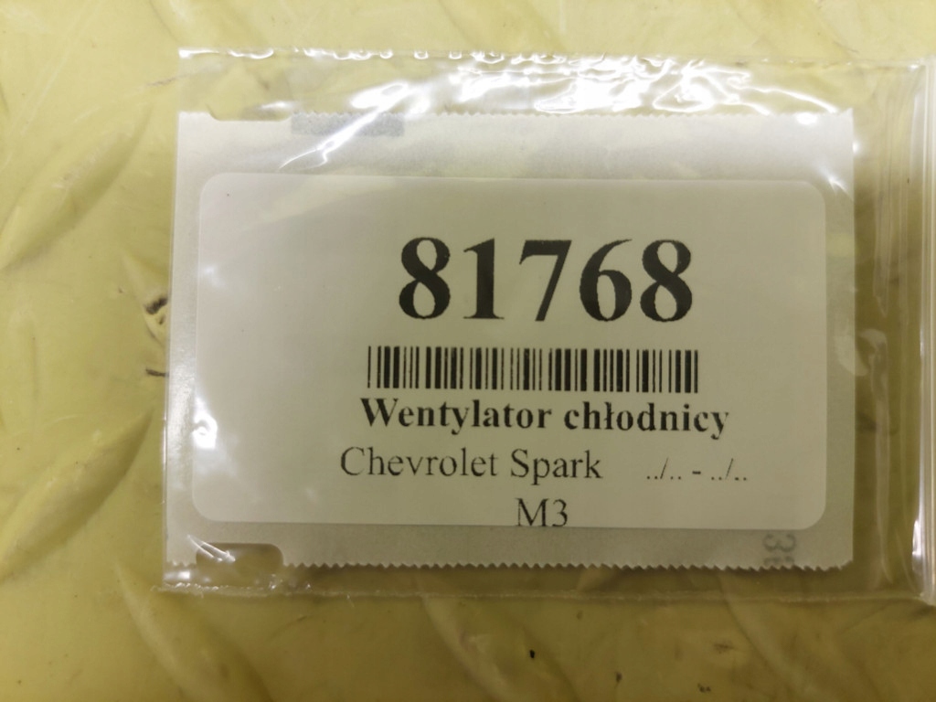 CHEVROLET SPARK a 0.8 ventilátor chladiče