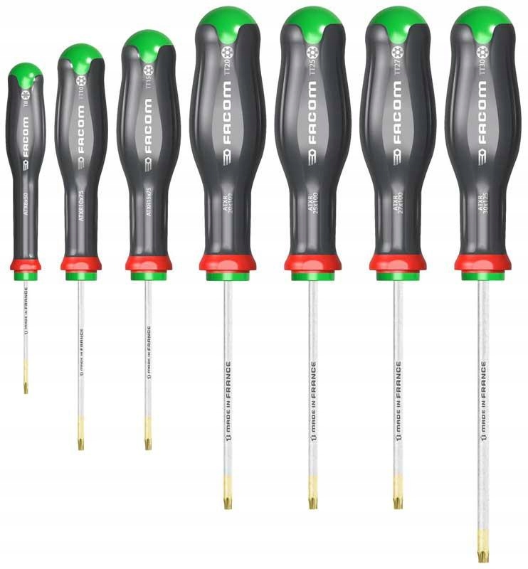 ATXR.J7PB - ZESTAW WKRĘTAKÓW DO ŚRUB TORX I RESISTORX, T8, TT10-TT30, FACOM