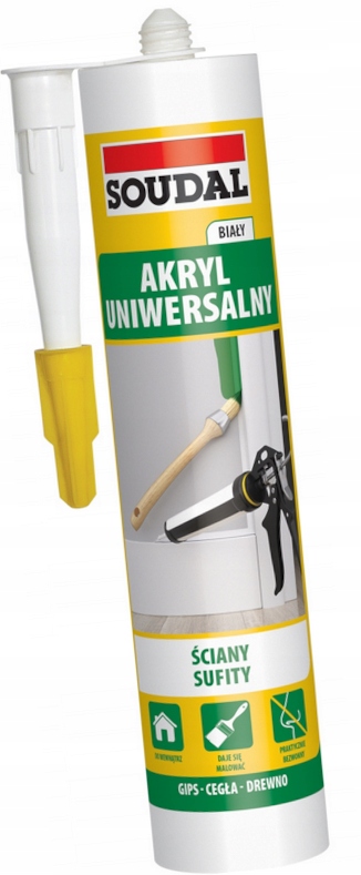 

Soudal Akryl Uszczelniacz Akrylowy Biały 280 ml
