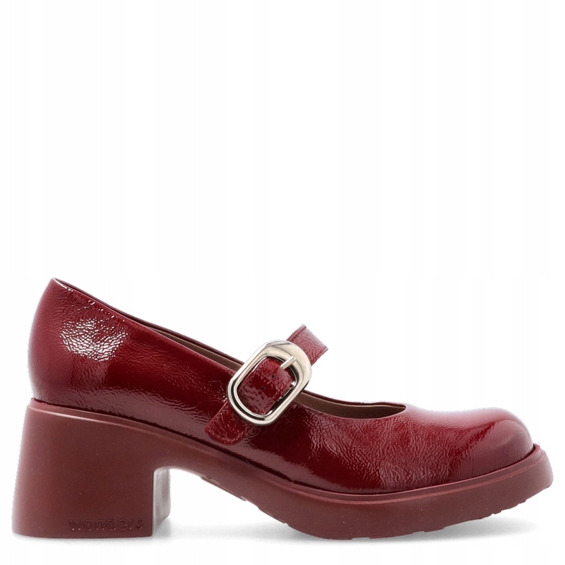 Pohodlné lodičky na platformě Wonders E-7122 Bordó 41