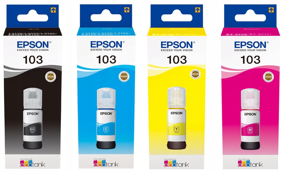 

4x Tusz Epson 103 Ecotank L1110 L3110 L3150 L3151