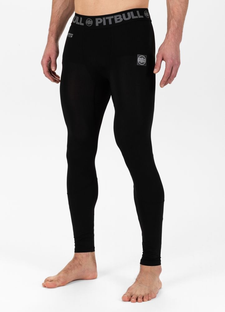 Męskie Legginsy Sportowe Pitbull Performance Pro plus New Logo Treningowe Rozmiar S