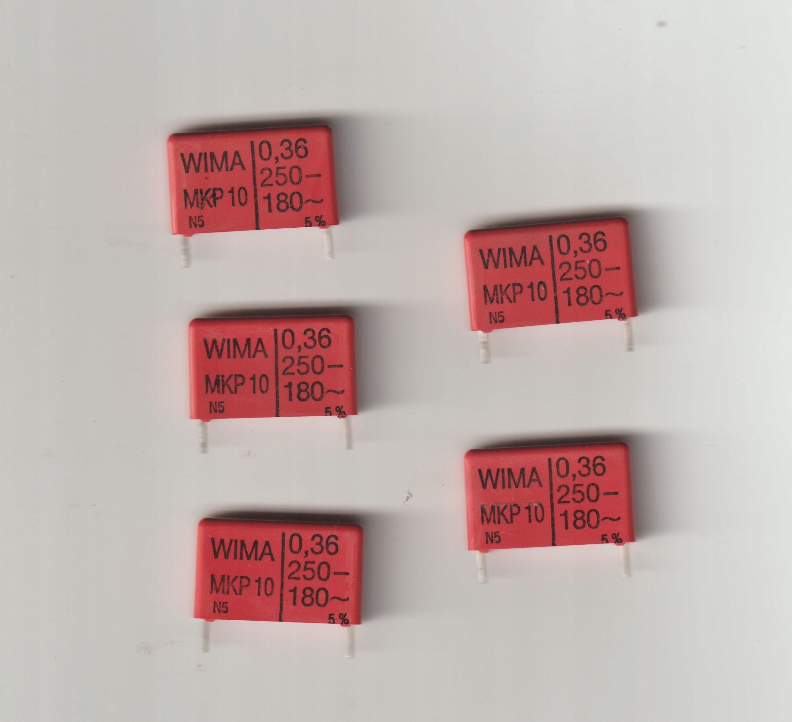 [5szt] 360nF 250V 5% R-22.5mm MKP10 kondensator polipropylenowy Wima