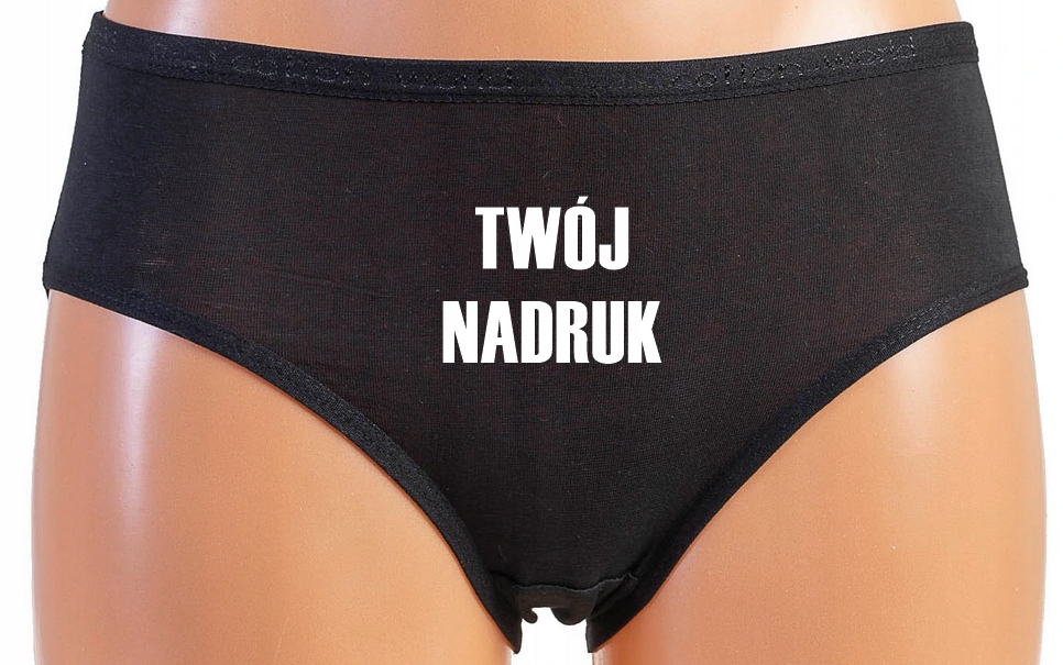 

Majtki damskie Twój nadruk zdjęcie tekst rozmiar M