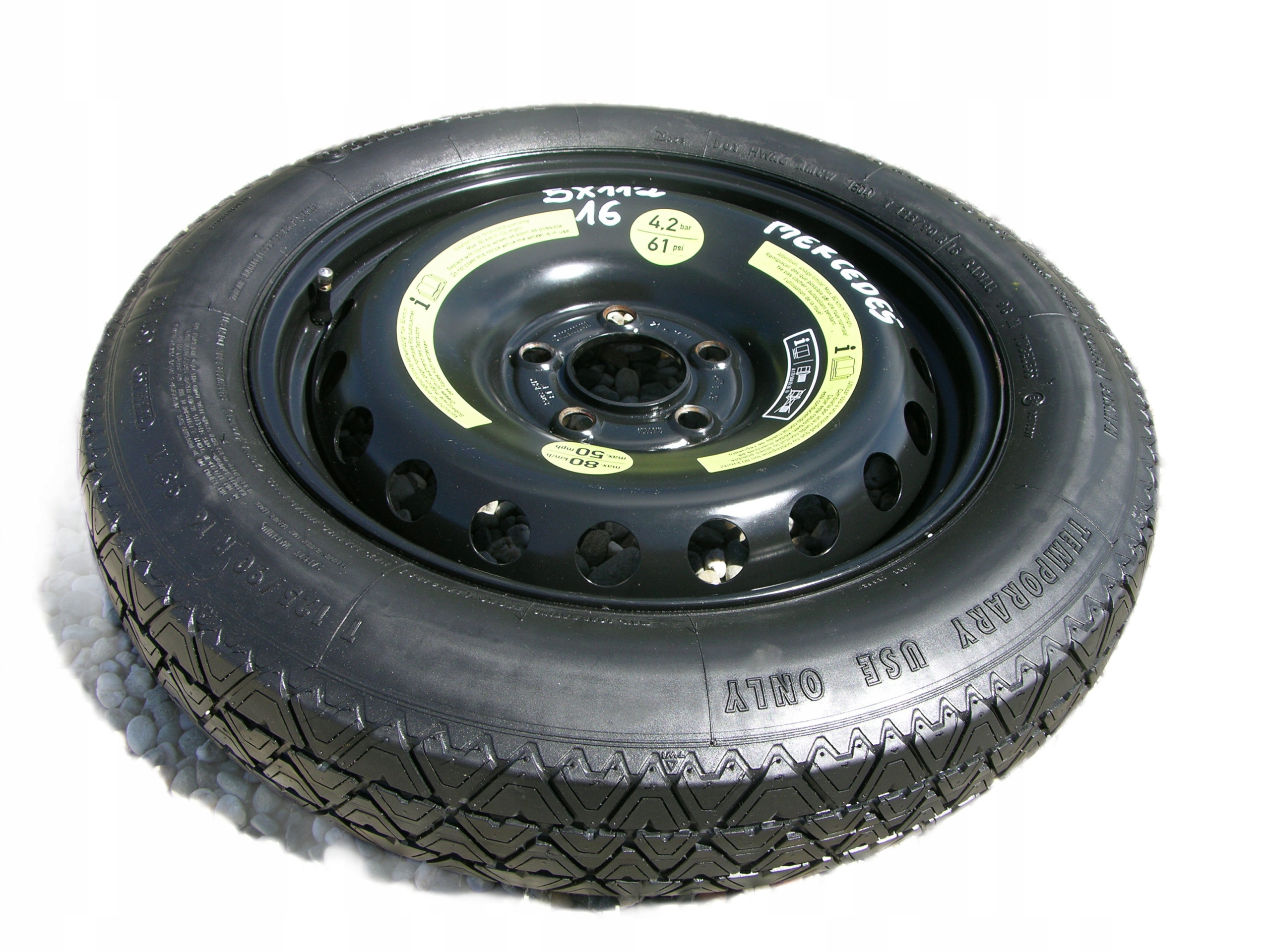 KOŁO DOJAZDOWE 5x112 R16 MERCEDES A B KLASA NOWE