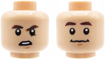 

Lego głowa figurki (3626cpb2500) dwustronna męska