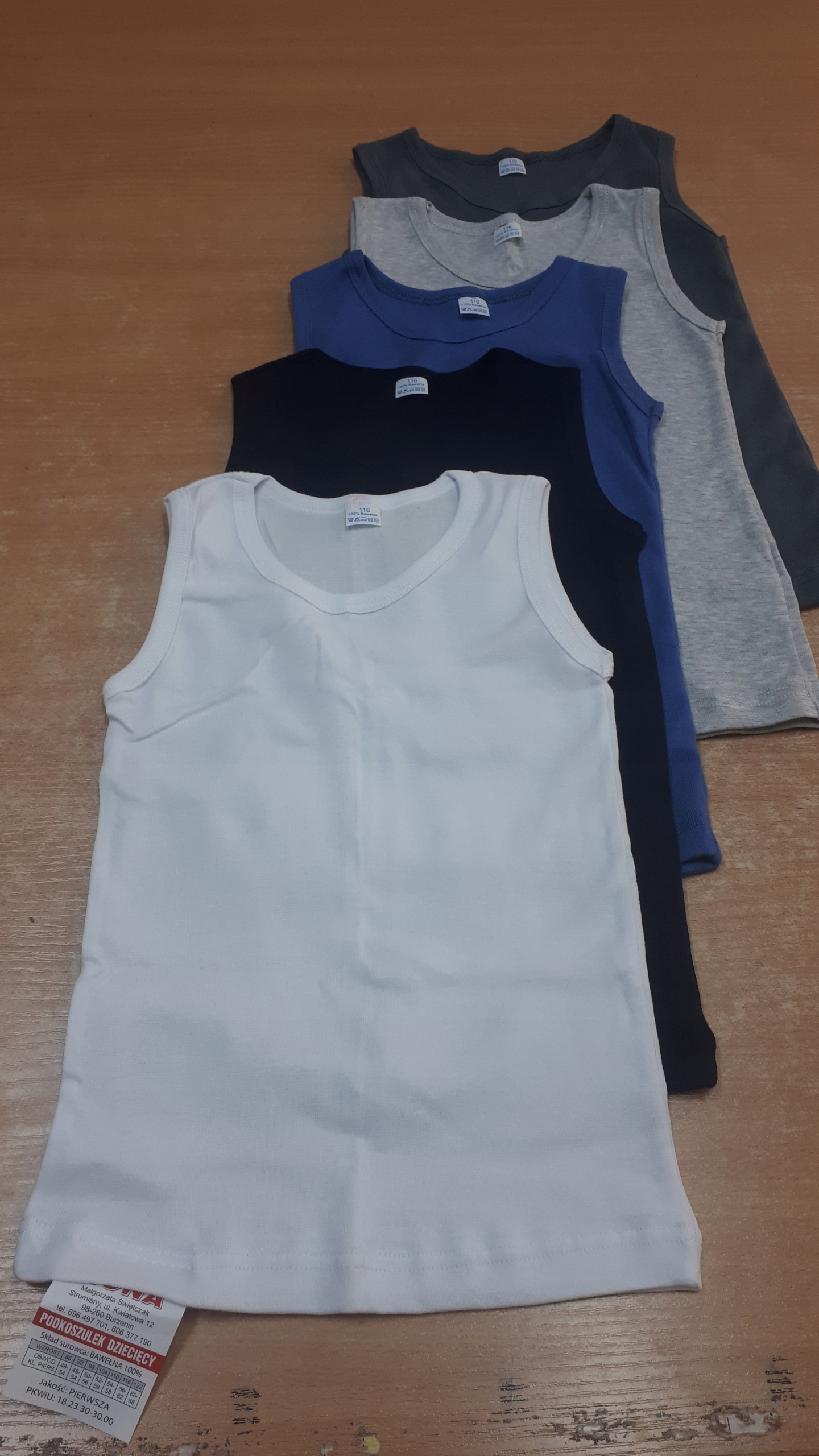 

Podkoszulek chłopięcy mix kolor (4-pack) 146