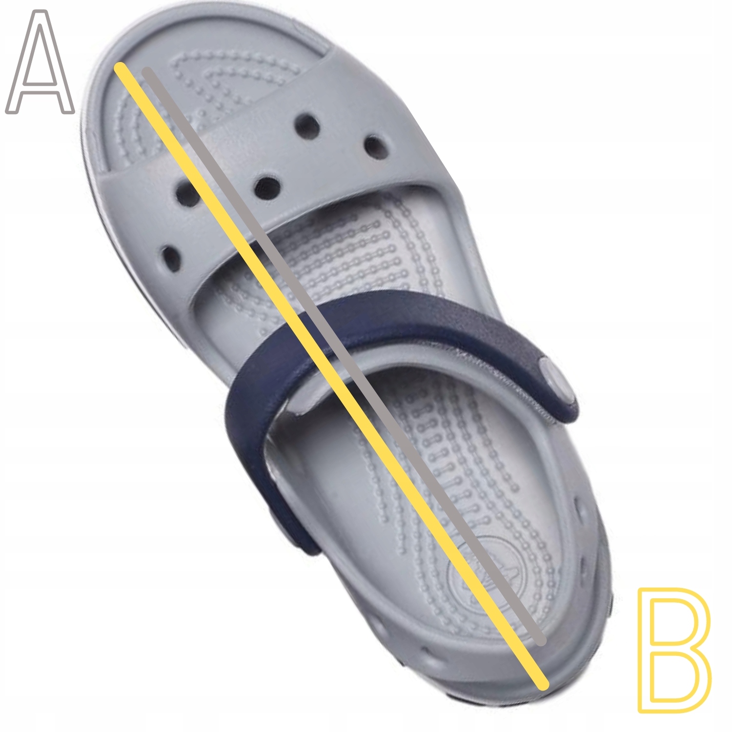 CROCS DZIECIĘCE SANDAŁY CROCBAND KIDS LEKKIE CHODAKI NA RZEPY 23-24 C7 Długość wkładki wew. 14 cm