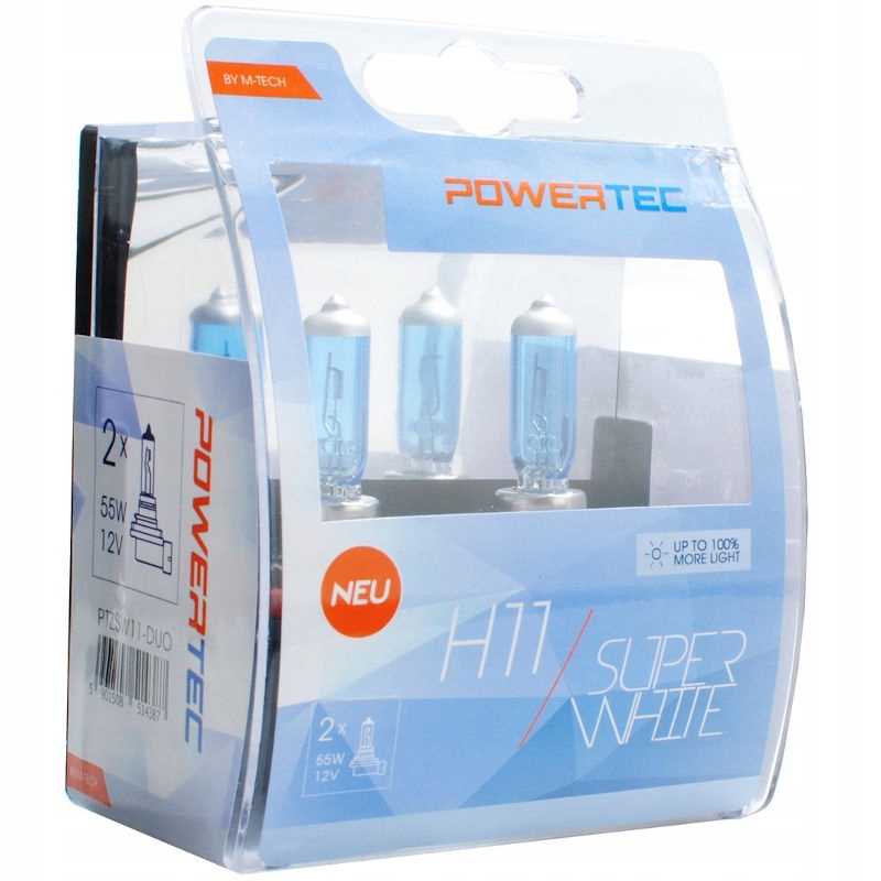 

2x żarówka H11 White PowerTec 12V 55W
