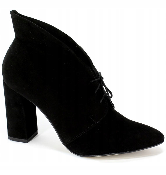 Botki Emis Z7612/867 Czarny Skóra