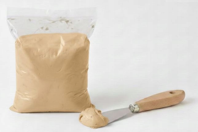 Sklářská sada šedá béžová pro okna, renovační sklo, těsnění Premium 10 kg