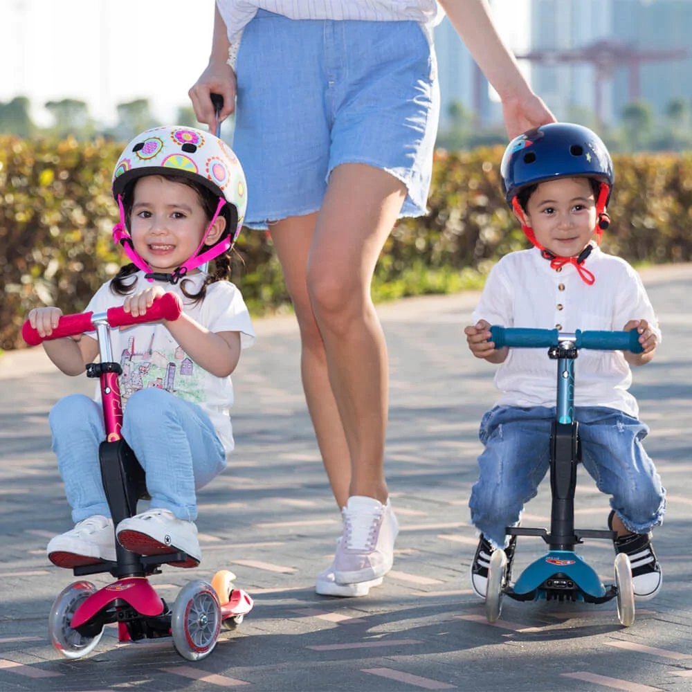 Hulajnoga jeździk Mini Micro Deluxe Plus Ruby Red Maksymalna waga użytkownika 50 kg