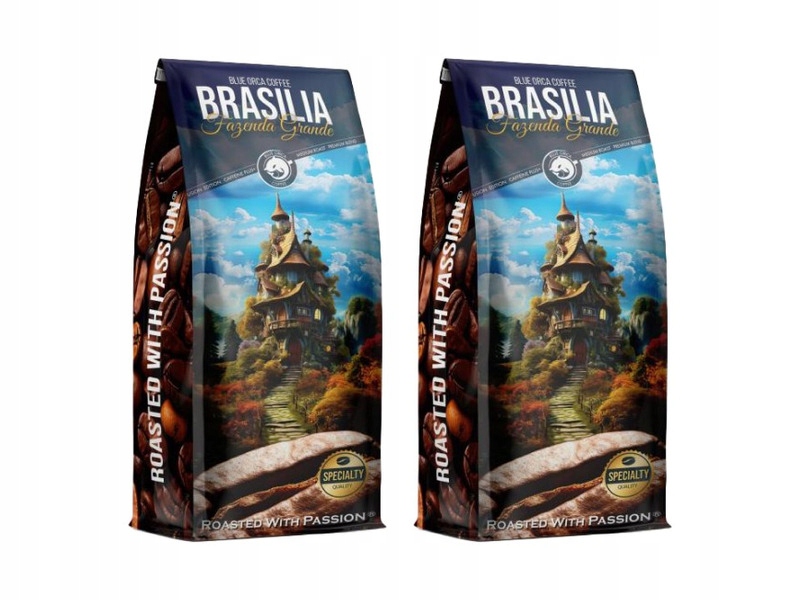 Zestaw Kawa ziarnista Blue Orca Coffee Brasilia Fazenda Grande 2 x 1kg