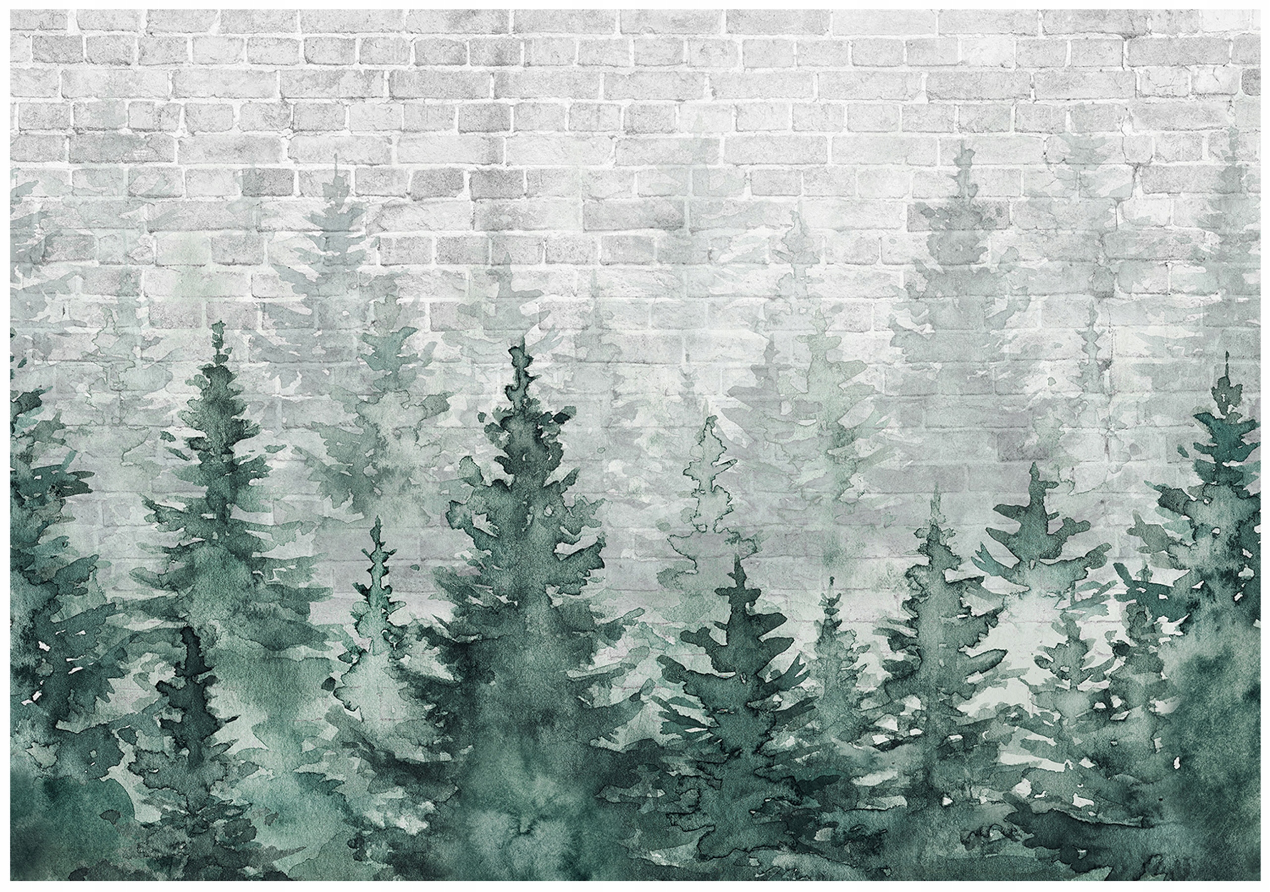 Vinylová Fototapeta Na Flizelině Les Beton Stromy Abstrakce 254x184