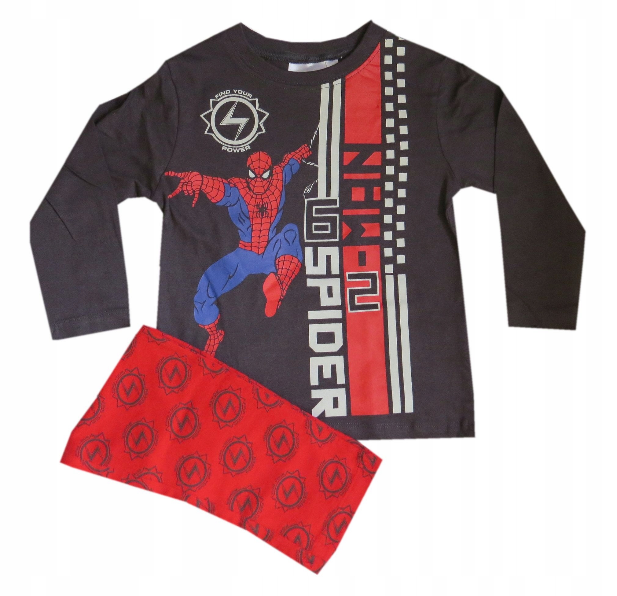 

Piżama chłopcy Spiderman czerwon szary 6 Lat 116cm