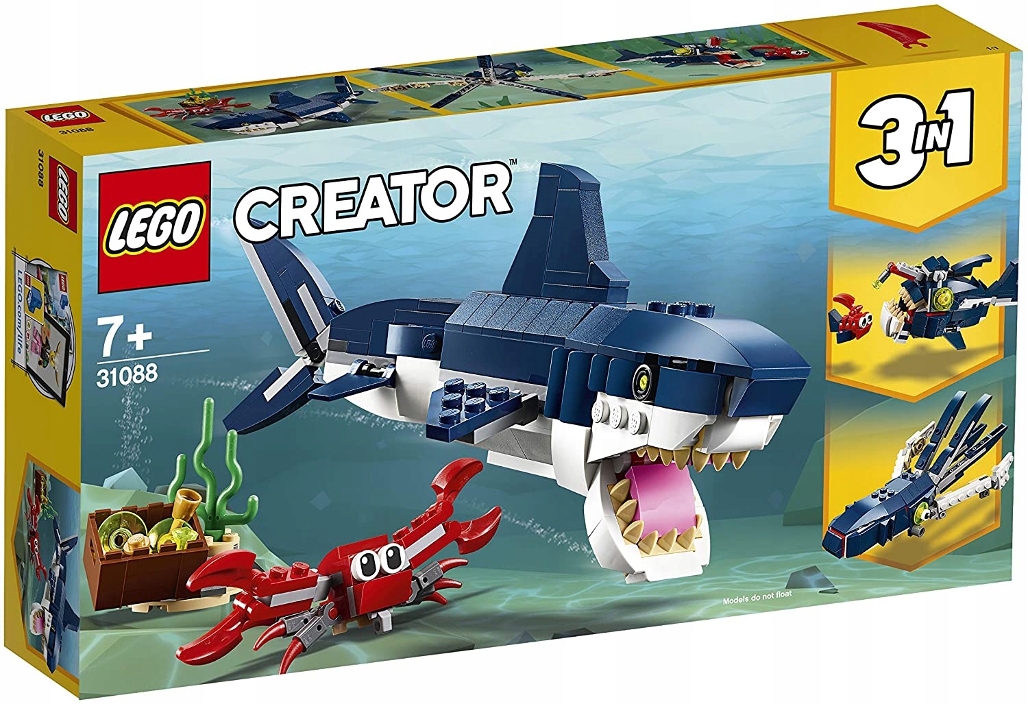 LEGO CREATOR 31088 MORSKIE STWORZENIA