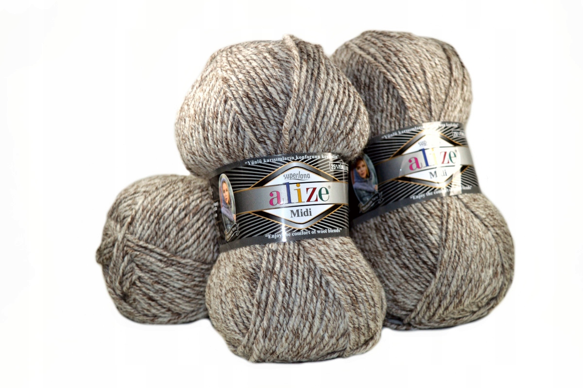 WŁÓCZKA ALIZE - SUPERLANA MIDI - 803 - BEŻ MELANŻ Marka Alize