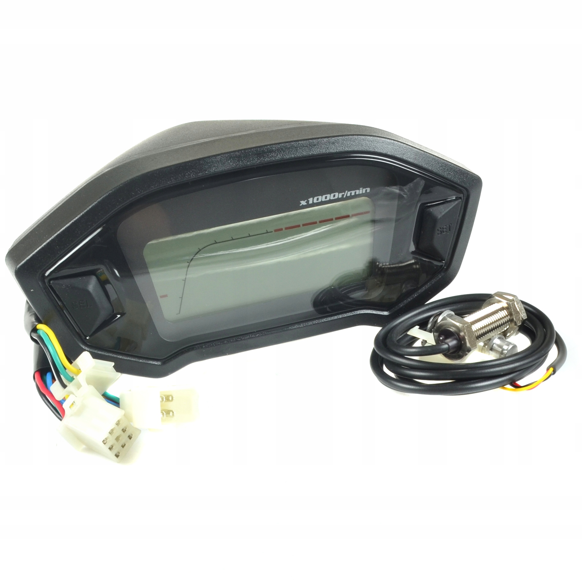 Univerzálne motocyklové hodiny, otáčkomer, tachometer Koso V2 Replika